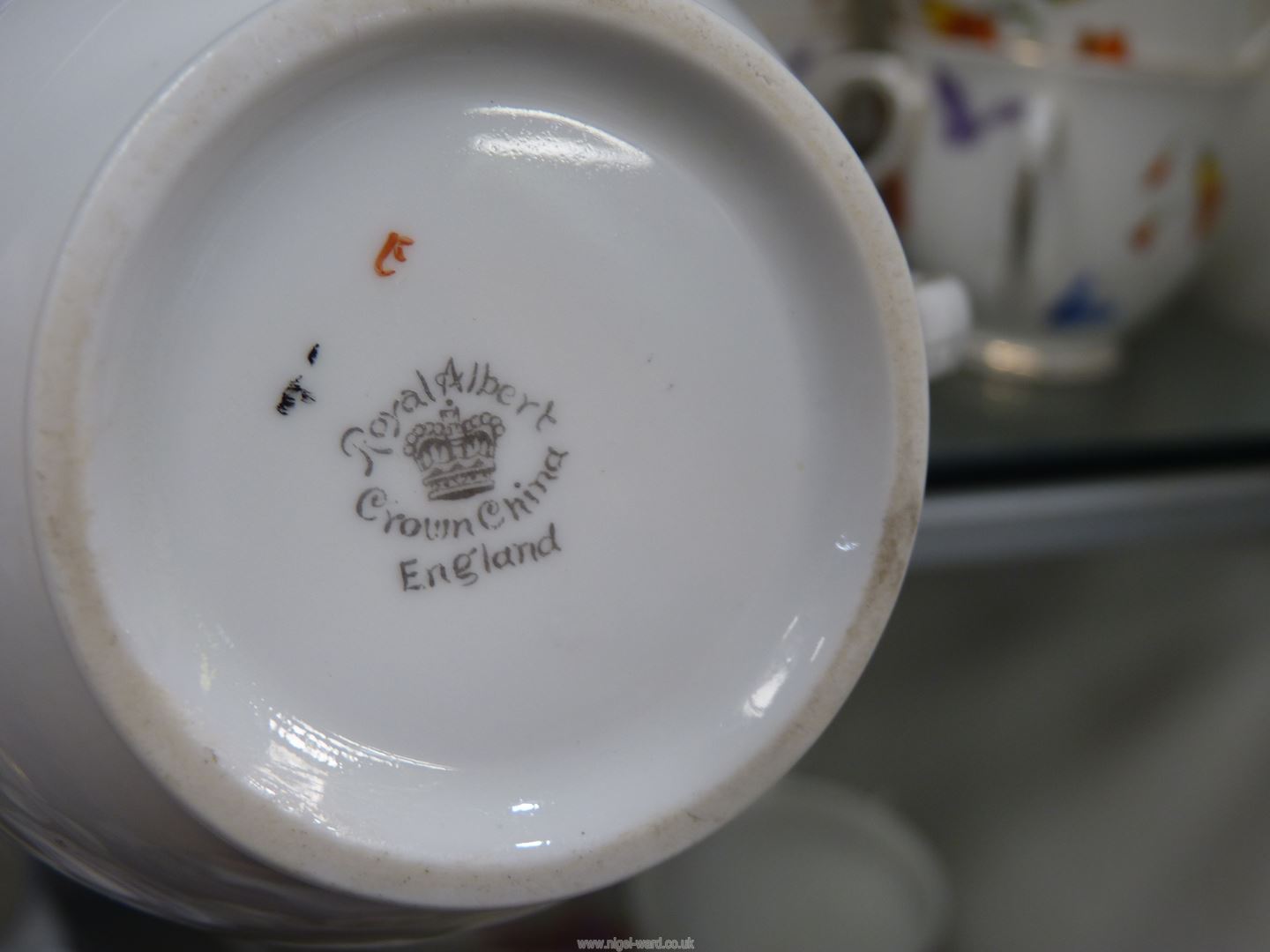 A Royal Albert tea service with flowers and butterflies decoration, - Image 2 of 2