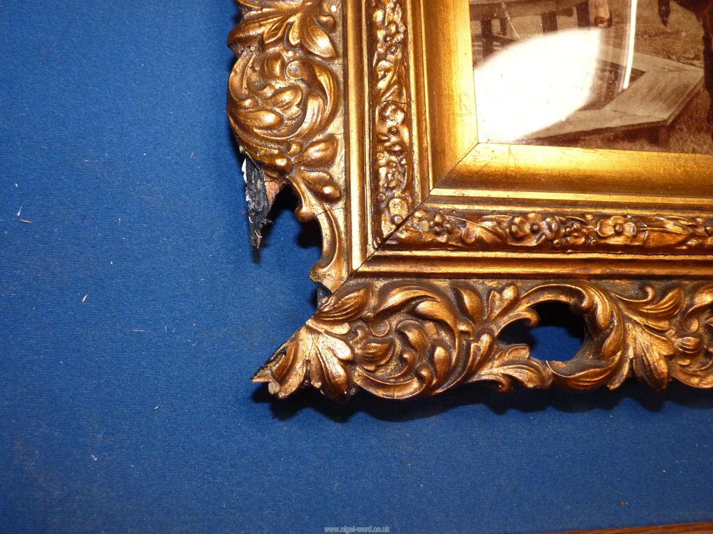 A pair of Victorian Crystoleums of garden scenes, one frame a/f, each 21 1/2'' x 15''. - Image 4 of 4
