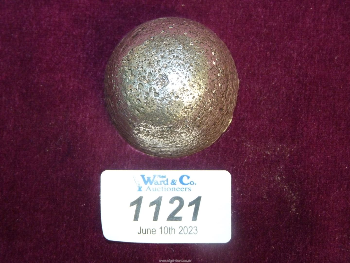 A domed silver Chinese ingot, with two panel marks to underside, 184 grams, 1 1/2". - Image 4 of 10