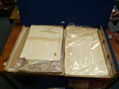 A quantity of Ricami Finiti Amano linen, to include tablecloths, napkins, etc. (cream box).