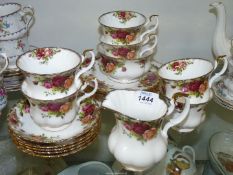 A quantity of Royal Albert ''Old Country Roses'' teaware to include six cups and six saucers (one