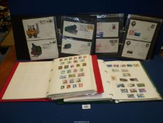 Two Stanley Gibbons stamp Albums and contents of Australian and Canadian stamps,