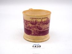 Ramsgate interest: a very rare William IV or early Victorian small pottery souvenir mug,