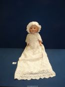 An Armand Marseille porcelain head Doll, marked made in Germany 'A.