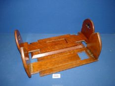 Two Mahogany bookslides.