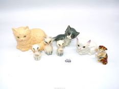 A small quantity of Goebel cats and kittens.