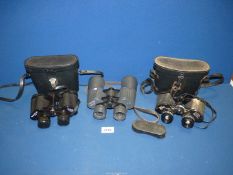 Three pairs of Binoculars to include; Fumoto Horizon 7 x 50 field 7.