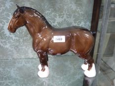 A Beswick bay Shire horse.