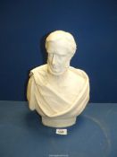 A large Victorian Parian ware Bust of Sir Henry Havelock, titled to base and impressed to rear 'J.