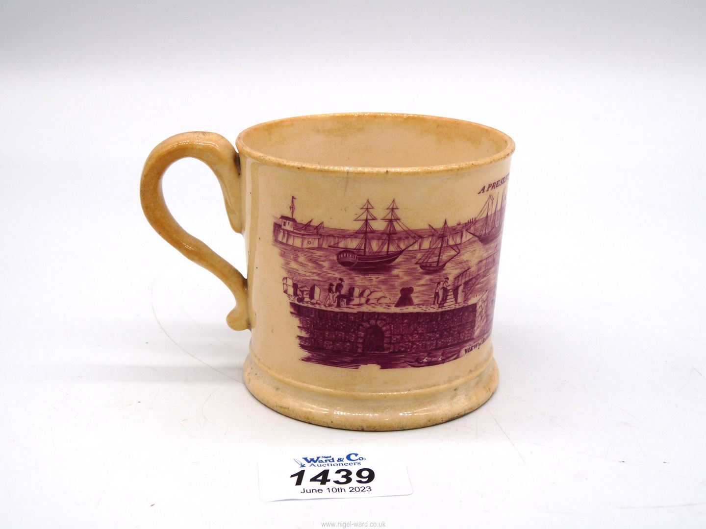 Ramsgate interest: a very rare William IV or early Victorian small pottery souvenir mug, - Image 2 of 4