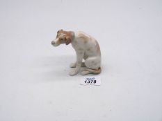 A Lladro figure of a Weimaranar dog, 3 3/4" tall.