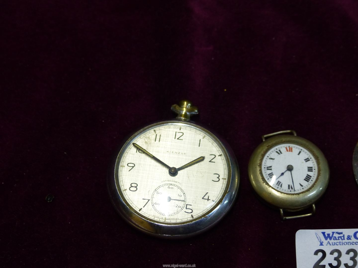 A German made Kienzle pocket Watch, plus two others. - Image 2 of 3
