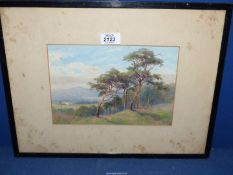 Alfred Stevens, late 19th century Italianate Watercolour landscape.