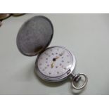 A Cyma crown wound Pocket Watch for the blind (running at the time of cataloguing).