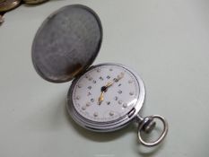 A Cyma crown wound Pocket Watch for the blind (running at the time of cataloguing).
