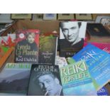 A quantity of books to include; Peter O'Toole 'Loitering with Intent', The Reiki Manual,