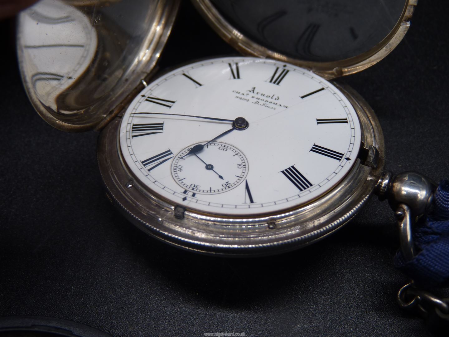 A silver cased key wound Pocket Watch, the quality fusee movement No. - Image 11 of 12
