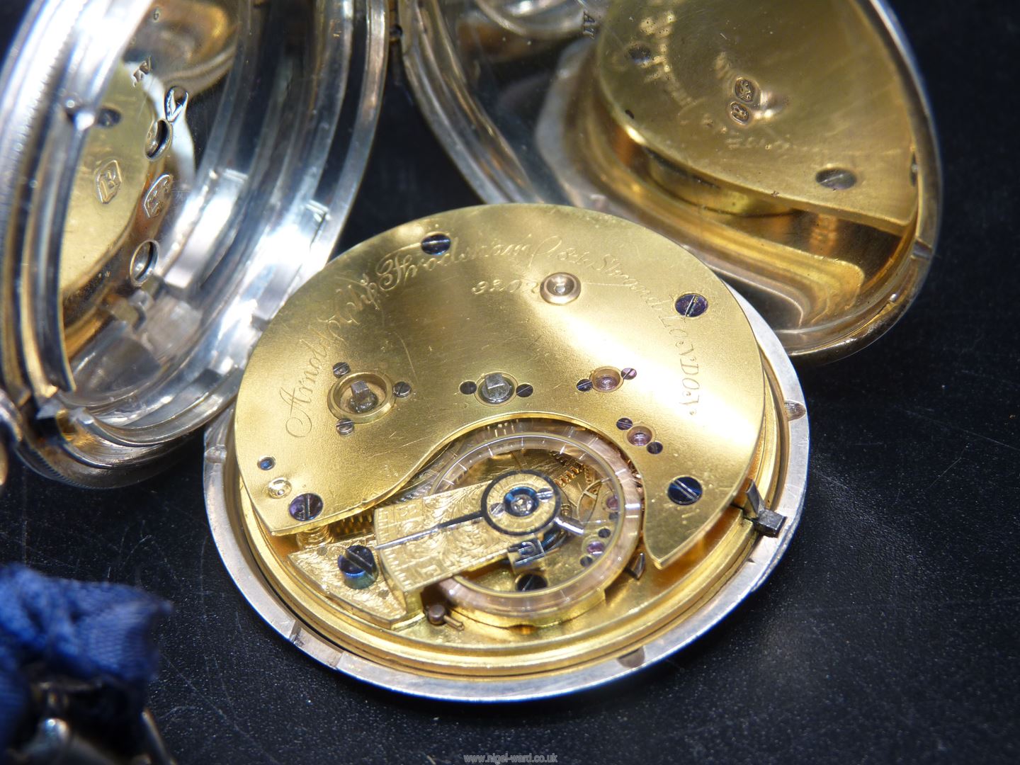 A silver cased key wound Pocket Watch, the quality fusee movement No. - Image 6 of 12