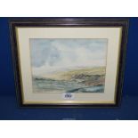 A framed and mounted Watercolour titled 'Coverdale' signed 'Don g Savage 1991'. 13 1/2" x 11 1/2".