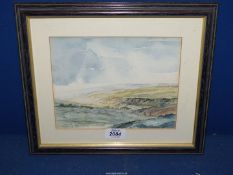 A framed and mounted Watercolour titled 'Coverdale' signed 'Don g Savage 1991'. 13 1/2" x 11 1/2".