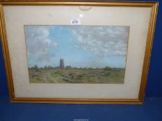 Elsie Haddon Haynes (1881-1963), pastel landscape of Walberswick.