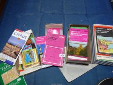 A box of Maps to include; Worcester, Hereford, Brecon Beacons, Wales, Scotland, etc.