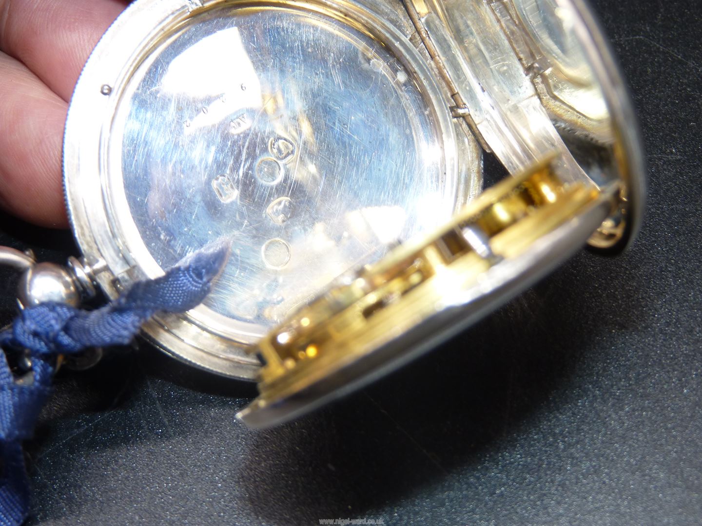A silver cased key wound Pocket Watch, the quality fusee movement No. - Image 8 of 12