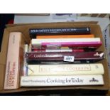 A quantity of cook books to include; Delia Smith, Cordon Bleu cookery, etc.