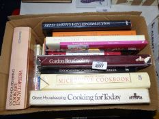 A quantity of cook books to include; Delia Smith, Cordon Bleu cookery, etc.
