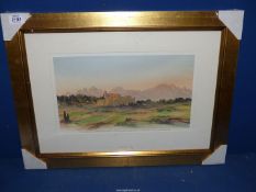 A framed and mounted Limited Edition Print titled 'A View in South of France' by HRH The Prince of