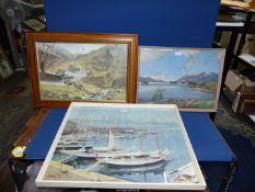 A framed Print titled 'Sailing Days',