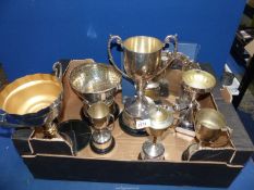 A quantity of Bowling Trophies including cups, rose bowl, salver etc.