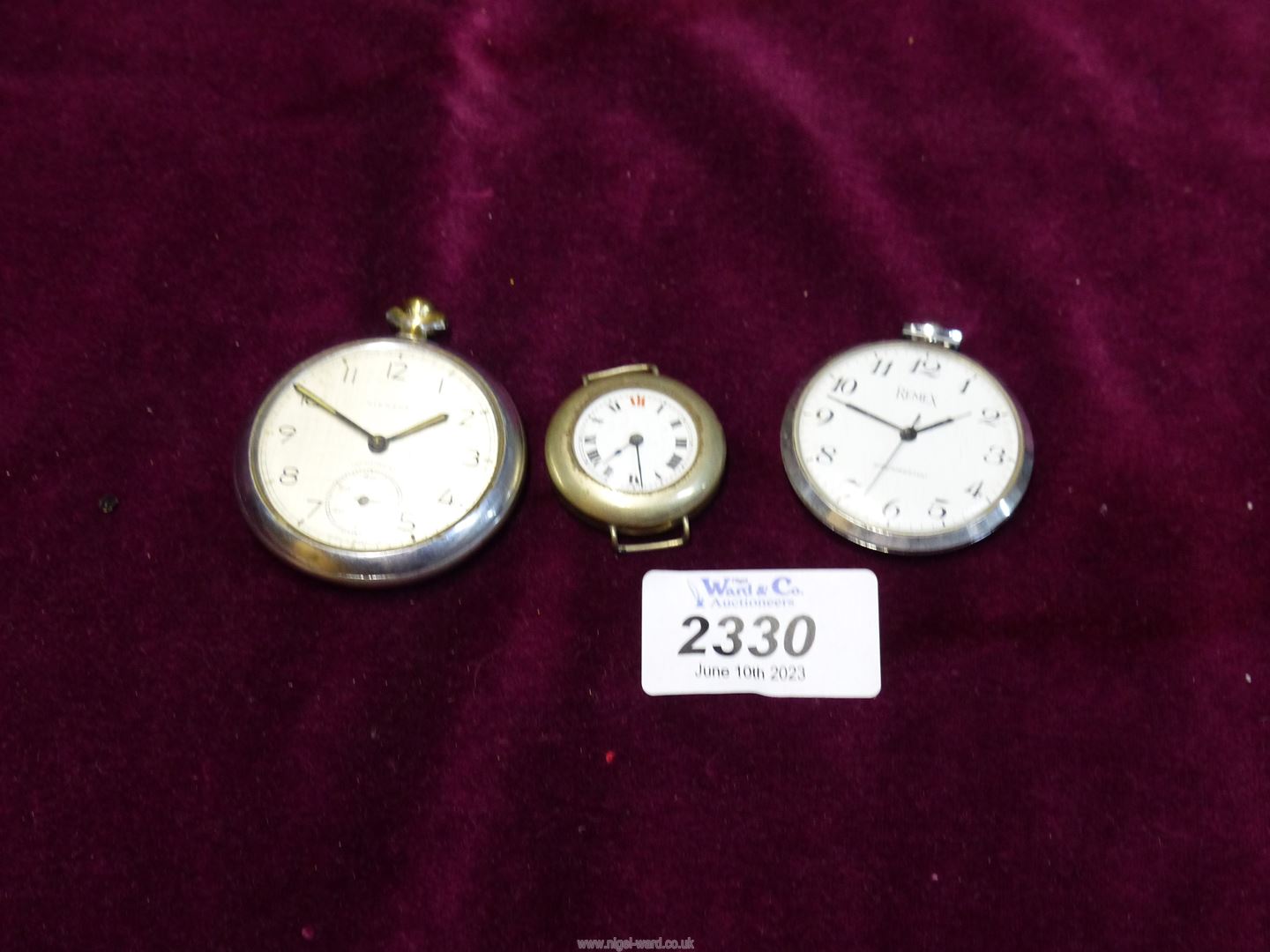 A German made Kienzle pocket Watch, plus two others.