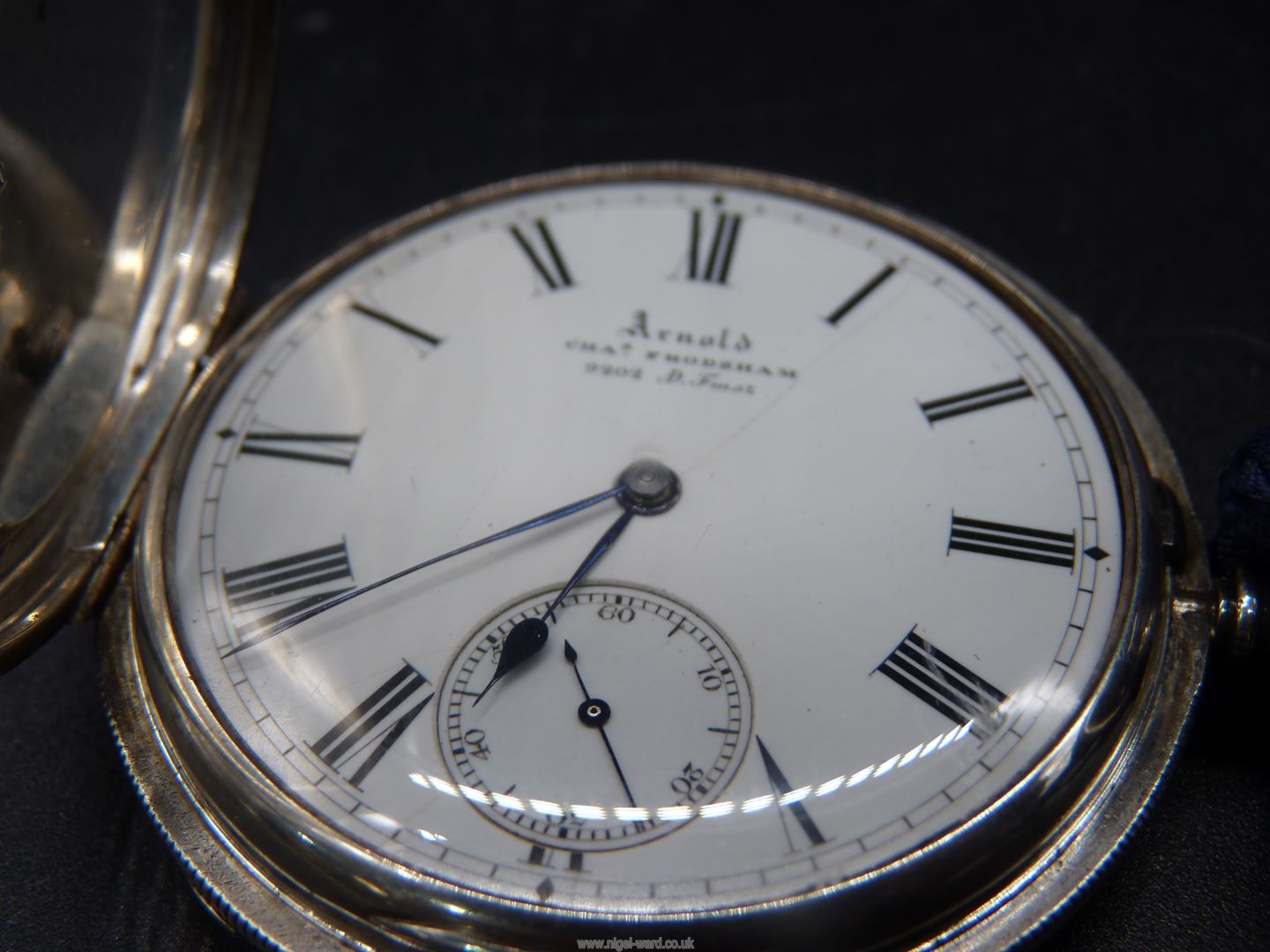 A silver cased key wound Pocket Watch, the quality fusee movement No. - Image 5 of 12