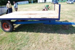 A hydraulically tipping trailer believed by "F.W. Wheatley" the load area 10 ft long x 78" wide.
