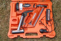 "Paslode Impulse" I M 350 nail gun with rechargeable battery with charger.
