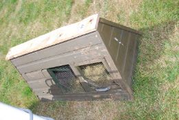 An Apex chicken run with laying box.