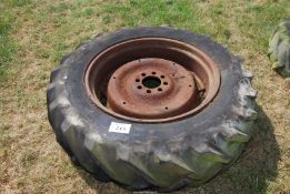 An 8 stud large wheel & tyre.