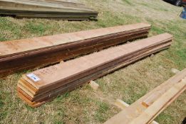 10 of 8" x 1" Cedar planks, 189" long approx.