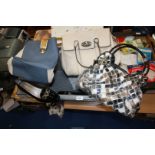 Three ladies handbags and pair of Van Daal size 7 shoes.