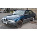 A Rover 218 SLD Turbo 1769 cc diesel engined five door hatchback motor car in Nordic Blue,