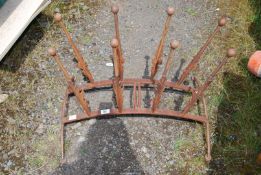 A wrought iron Boot stand.