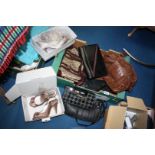 A quantity of ladies handbags and shoes, LK Bennett, M&S etc.