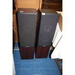 A pair of Rogers floor standing professional speakers LS55.