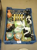 A quantity of Border Fine Arts Studio James Herriot Country Kitchen china including toast rack,