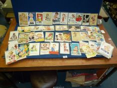 A quantity of mainly Mabel Lucie Attewell Postcards and other similar Postcards including D.