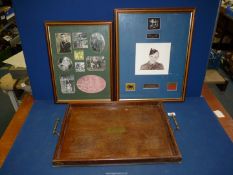 Two framed photographs, each having connection to an individual in Her Majesty forces,