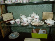 A good quantity of Royal Crown Derby 'Derby Posies' tea ware including small teapot, milk jug,