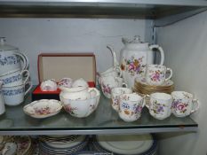 A quantity of Royal Crown Derby 'Derby Posies' tea and coffee ware including coffee cups and