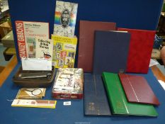 A box of Philatelic ephemera: Stanley Gibbons 1981 stamp catalogue specialised Elizabethan